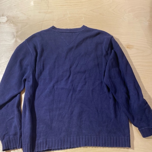 Tommy Hilfiger Men's Dark Blue Crewneck Sweater XL (GF) - Picture 9 of 9